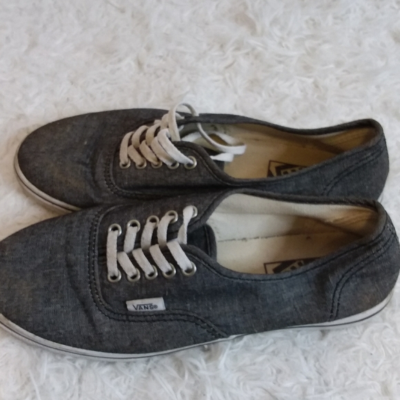 Vans TB4R authentic grey classic skate shoes men's size  women's size 7 - Picture 3 of 7